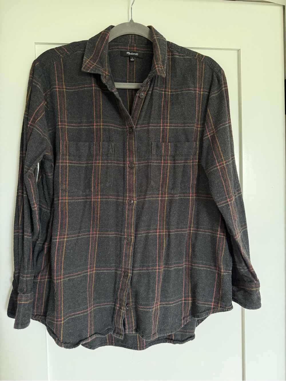 Women’s  Black Plaid Button-Up Shirt by Madewell